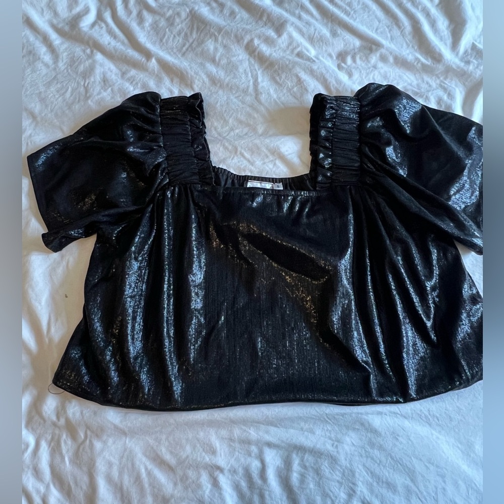 Queen of Sparkles Black Top